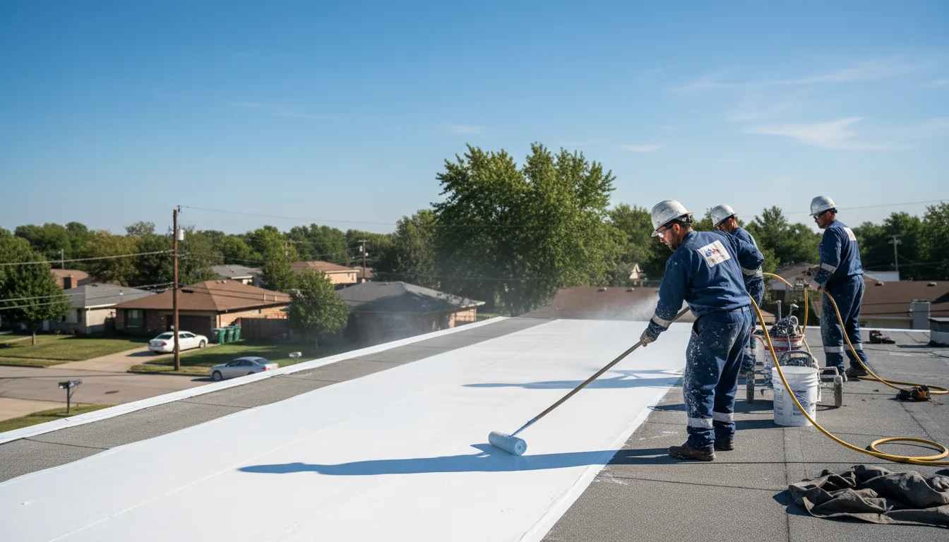 Commercial roof coating in Frederick, IL near me